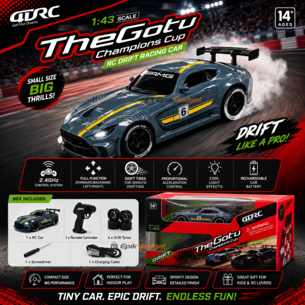 QDRC 1:43 TheGotu Champions Cup RC Drift Racing Car